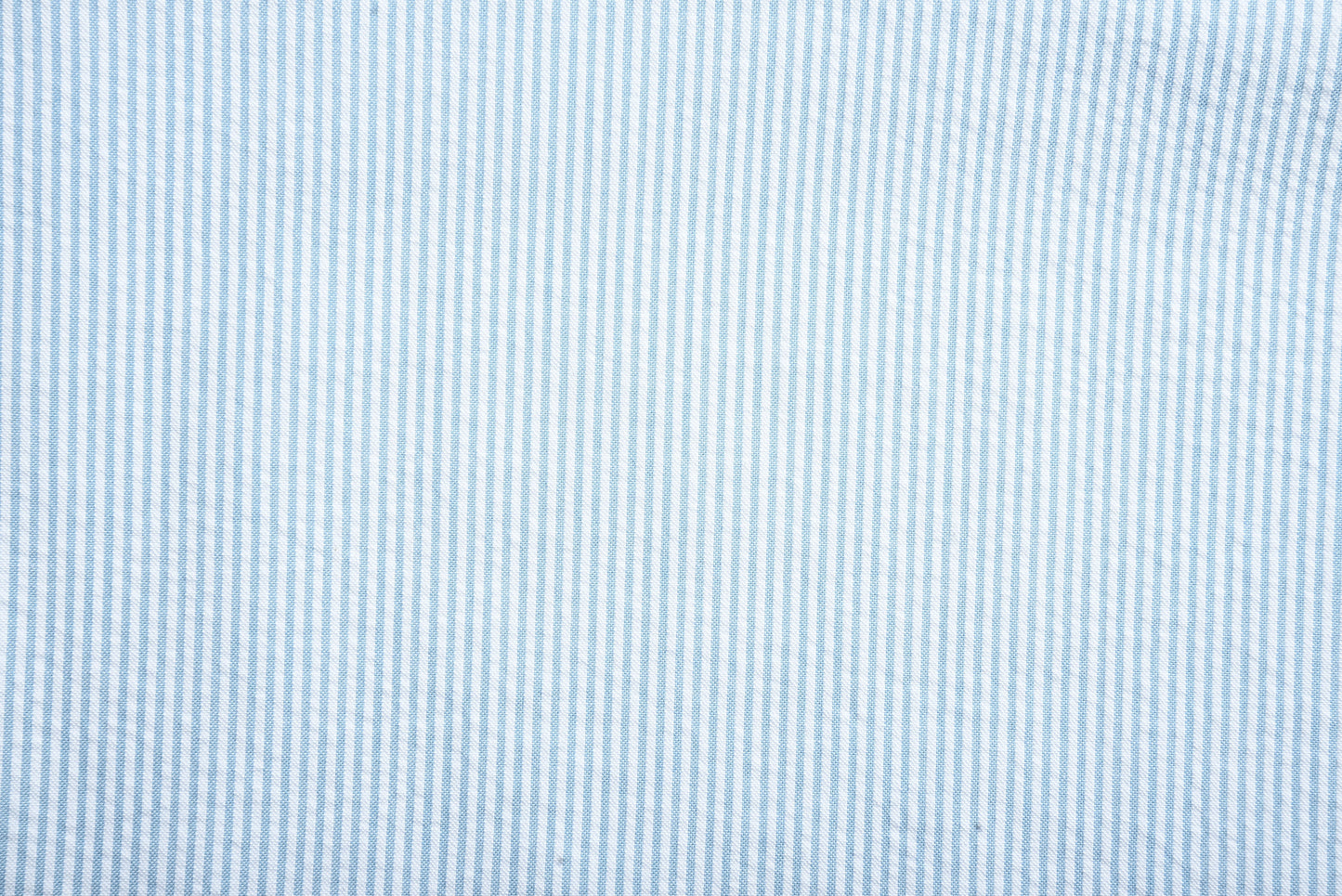 Alaskan Blue Dress Stripes Seersucker