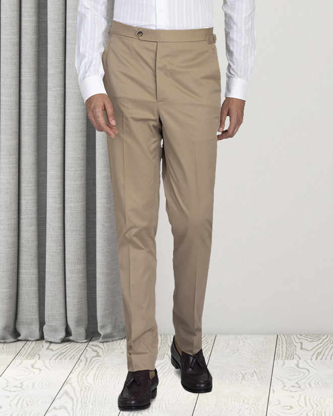 Sand Cotton Dress Pant