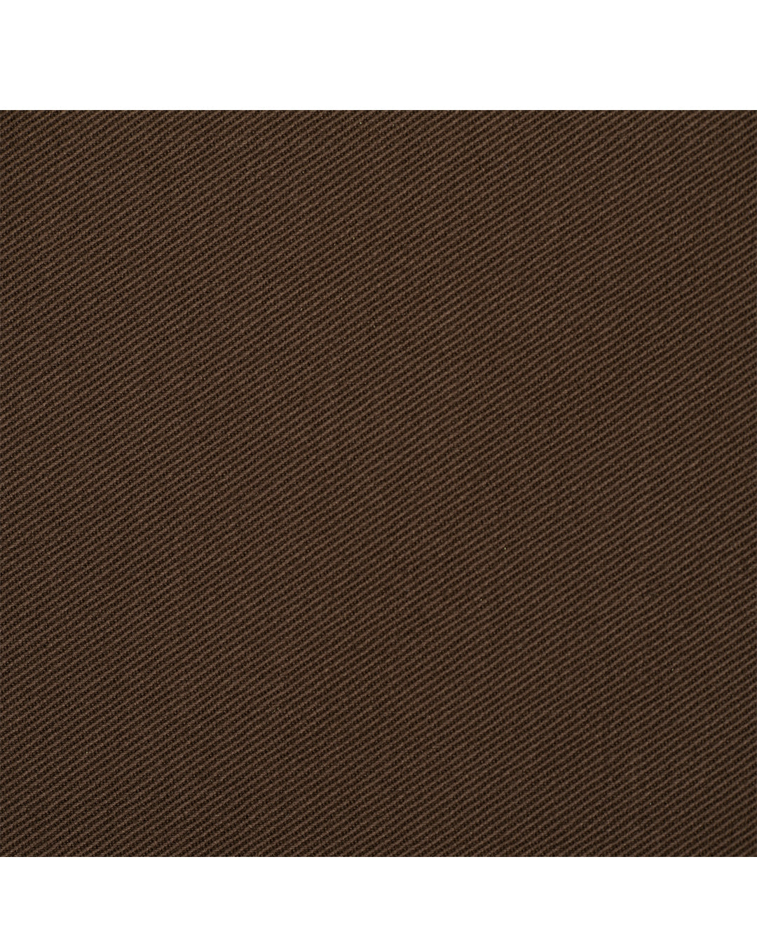 Closeup view of custom Genoa Chino pants for men by Luxire in coffee brown