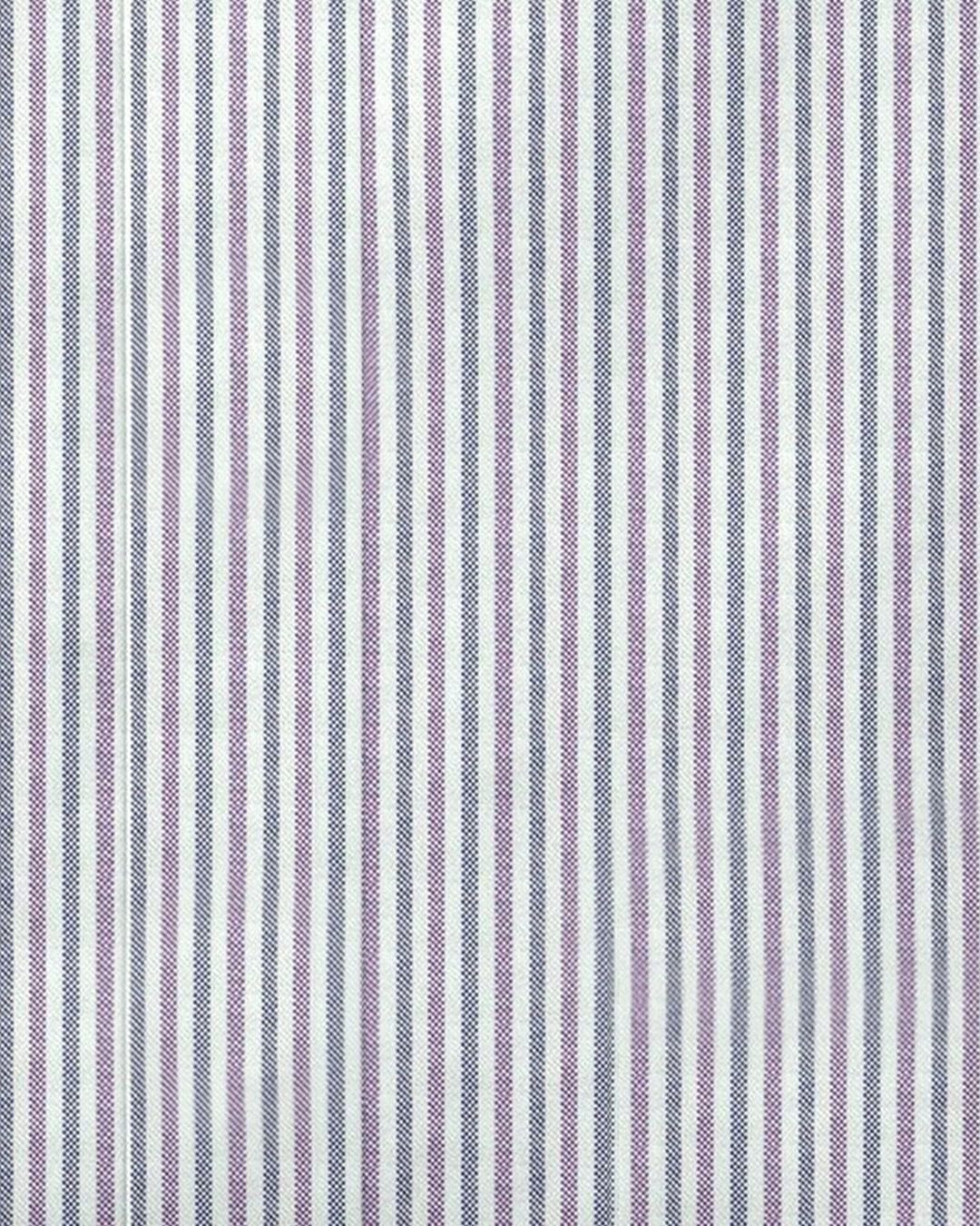 Shades of Purple Stripes Oxford Shirt