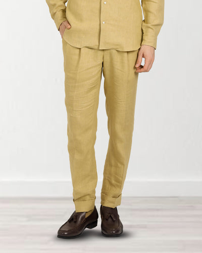 Goldish Yellow Linen