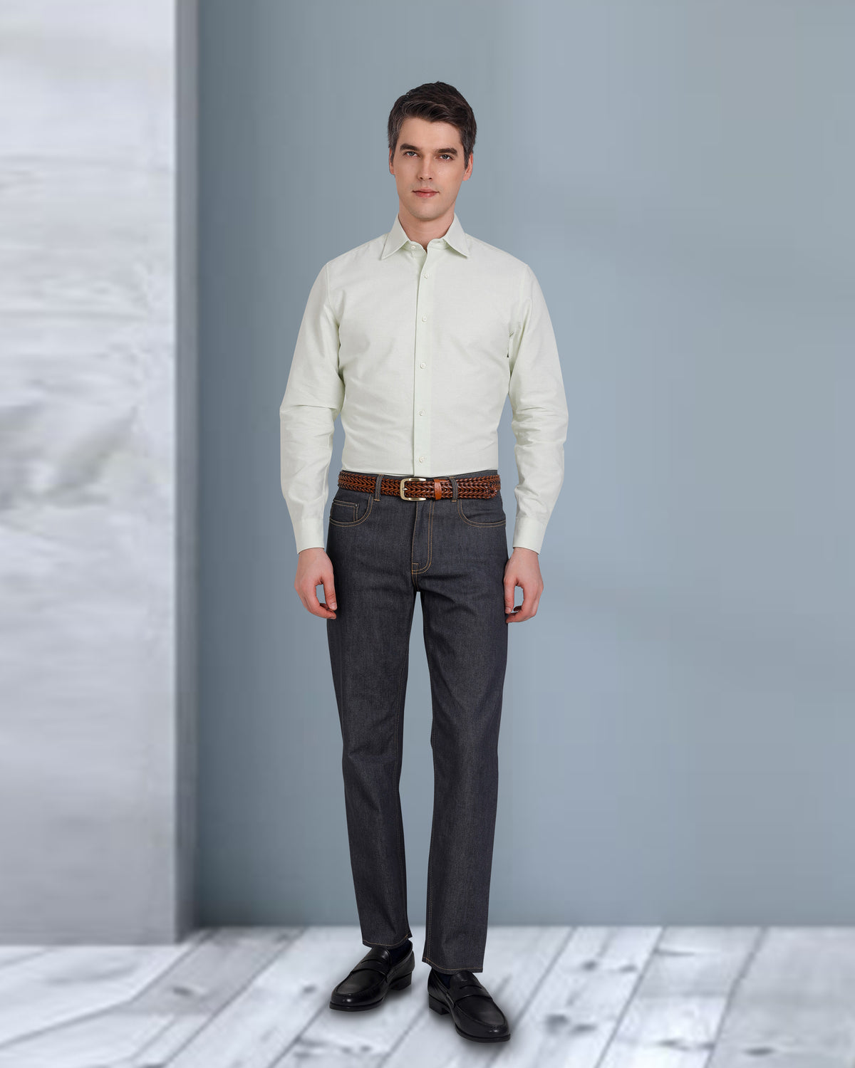 Dark Grey Stretchable Jeans - 2