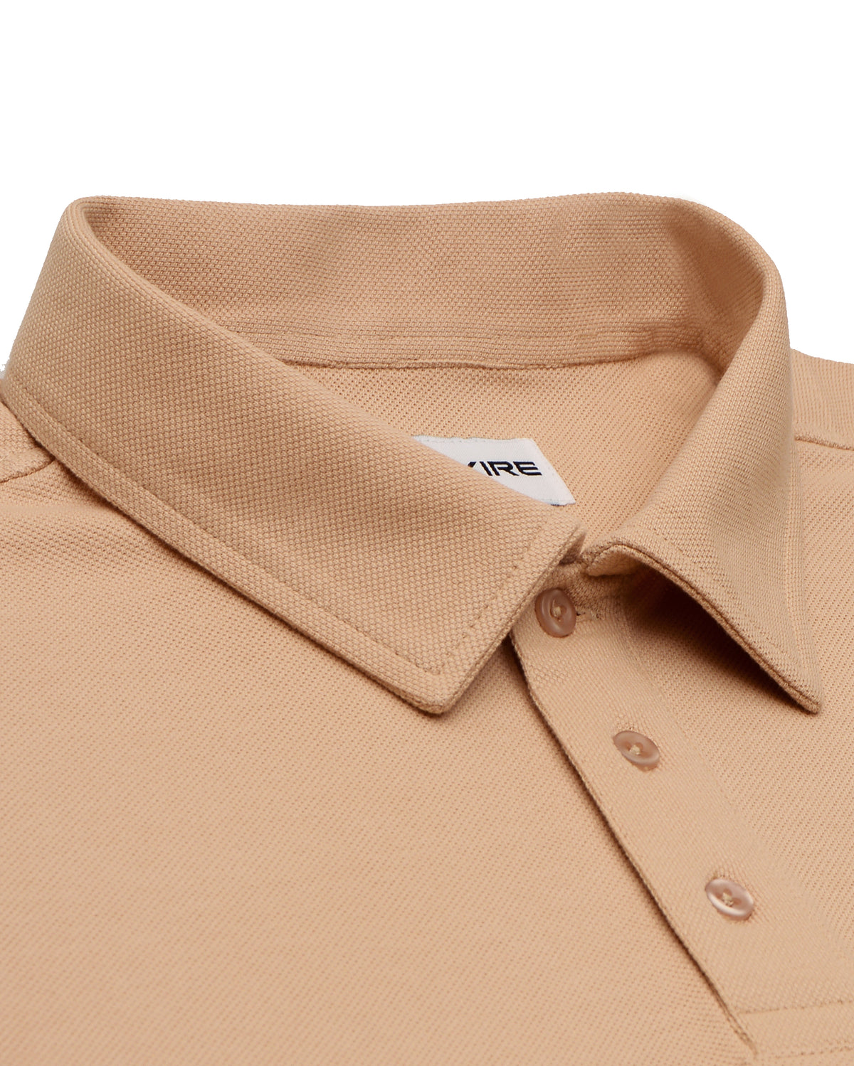 EZS Aria Beige Long Sleeve Polo - 5