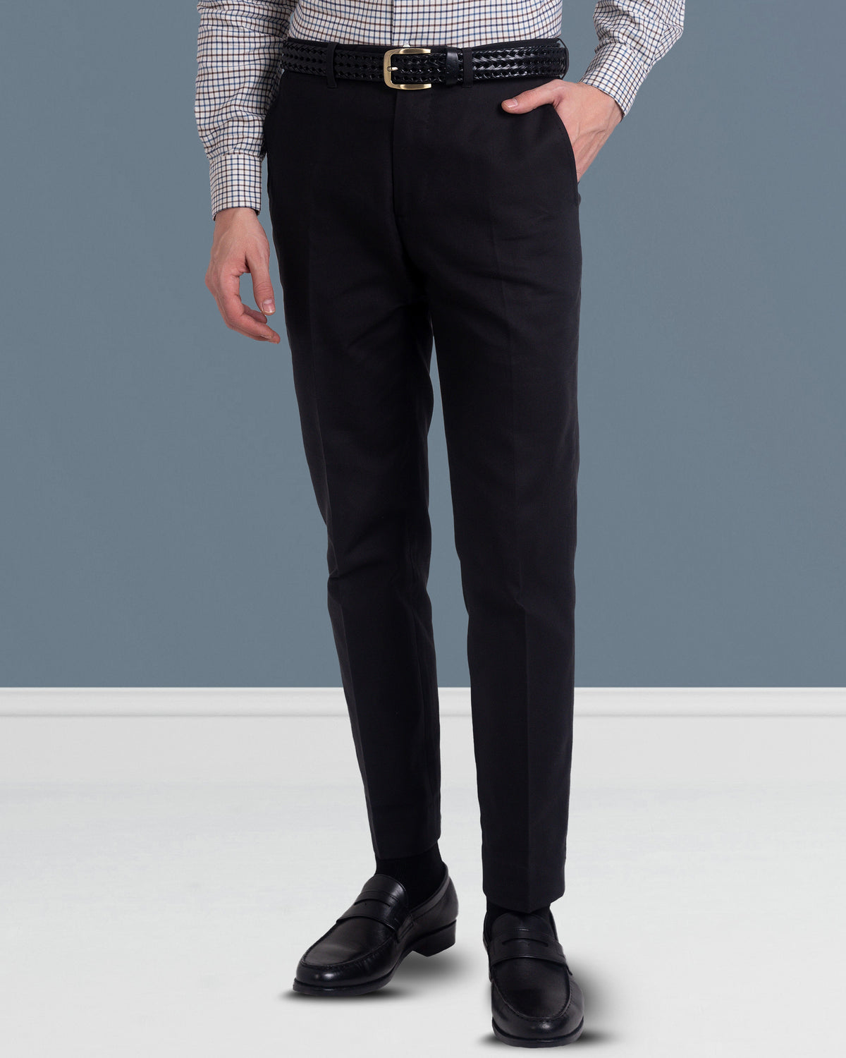 Midnight Grey Twill Dress Pant - 1