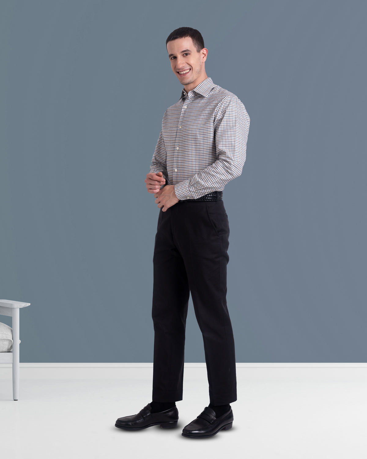 Midnight Grey Twill Dress Pant - 3