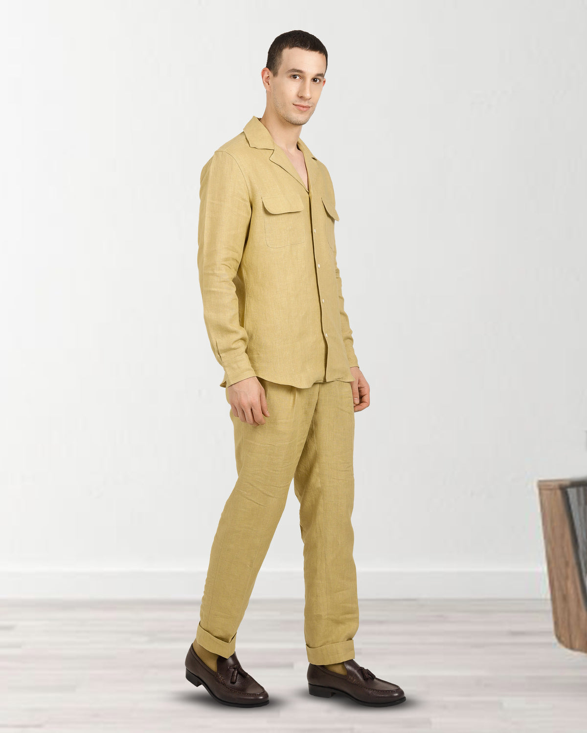 Goldish Yellow Linen - 3