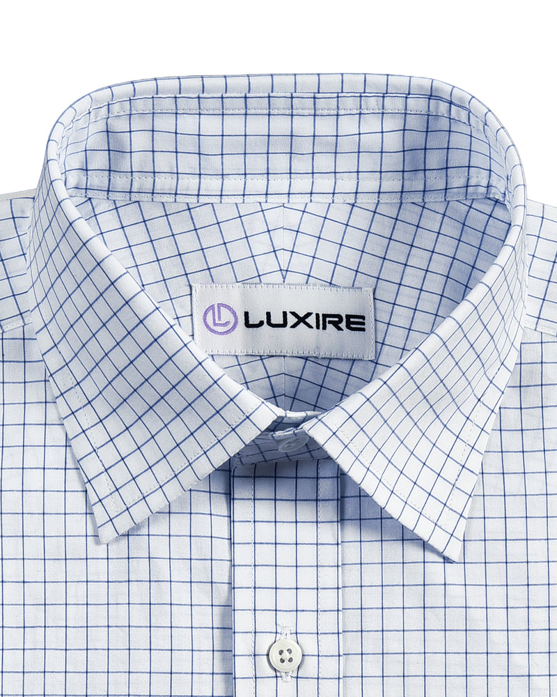 Navy White Checks Shirt