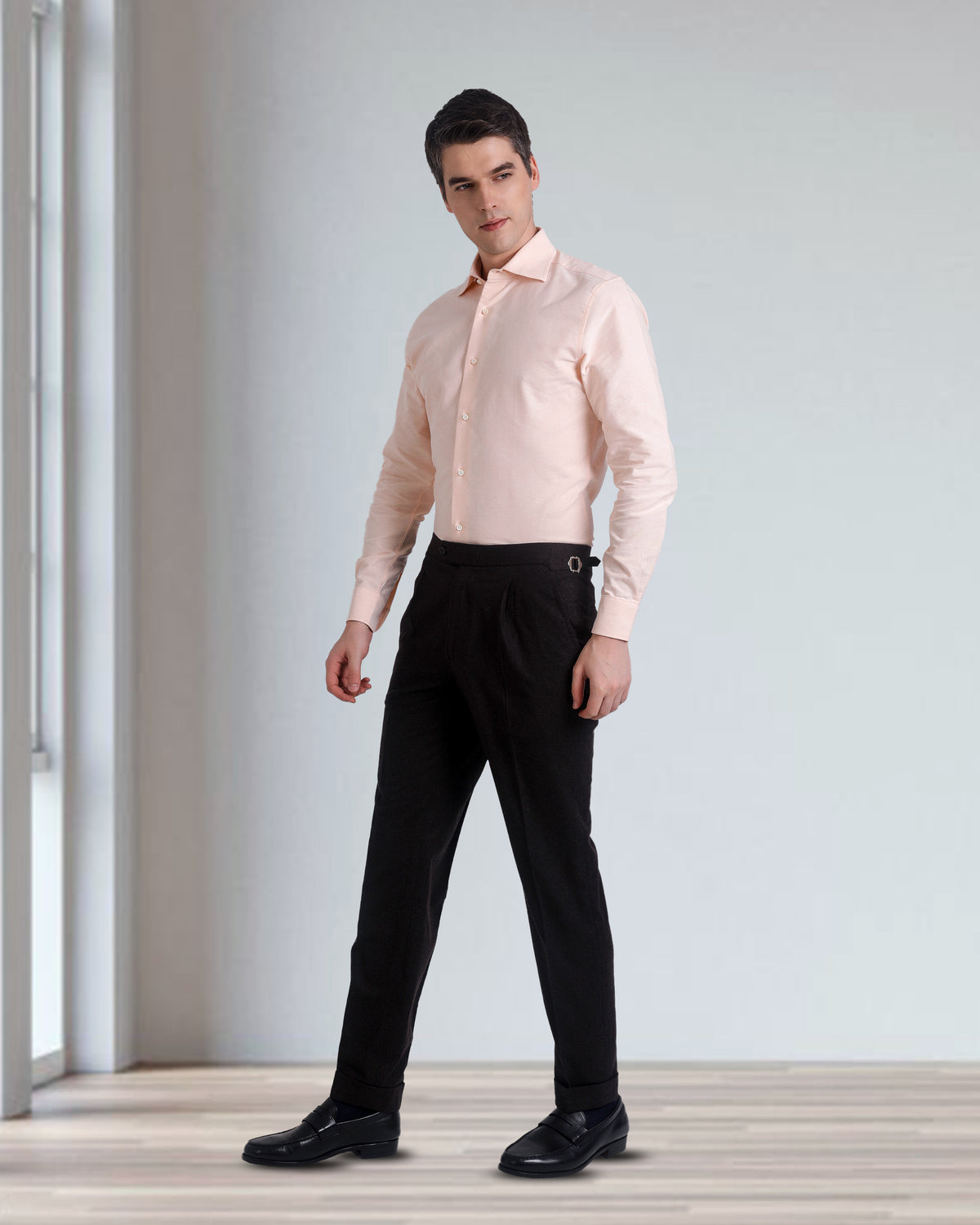 VBC Dark Brown Flannel Dress Pant - 3