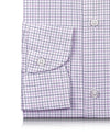 EZS Purple Black Tattersall Checks Shirt