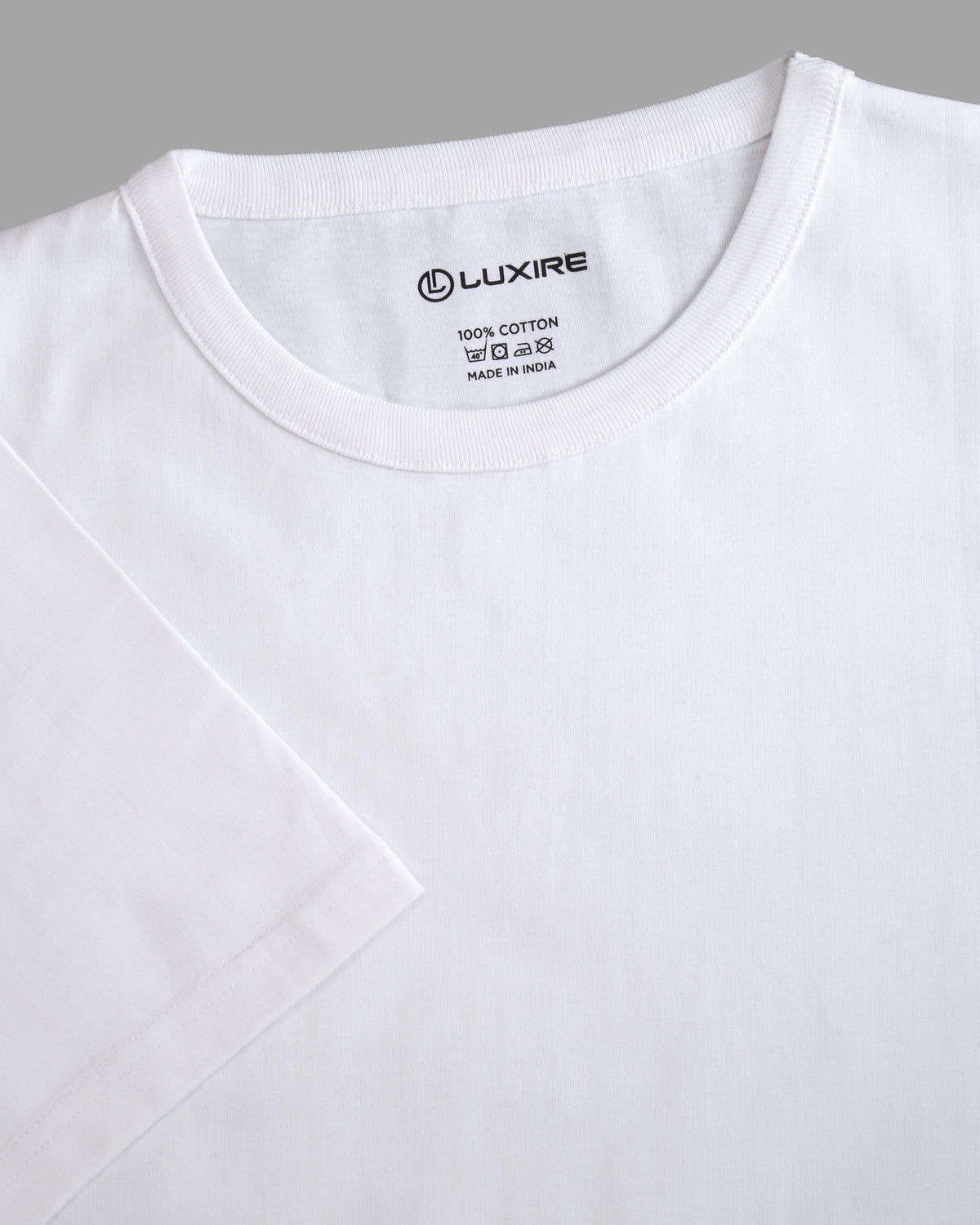 EZS Aria White Crewneck T-Shirt - 3