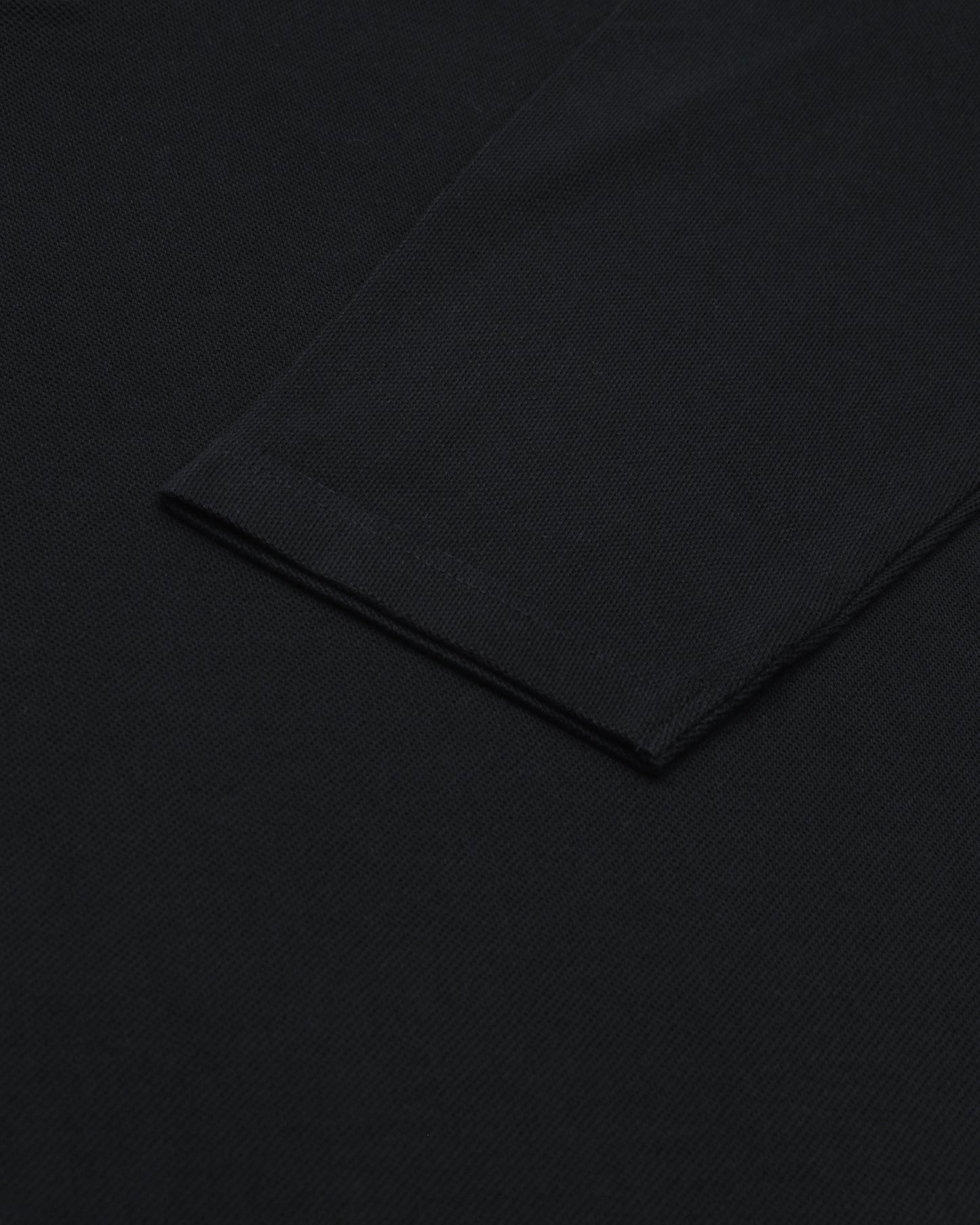 EZS Aria Black Long Sleeve Polo