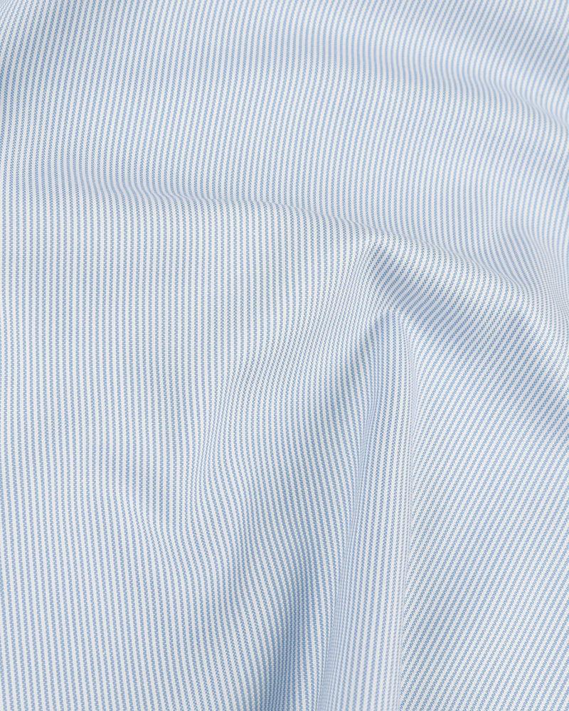 EZS Sky Blue Mille Stripes Shirt