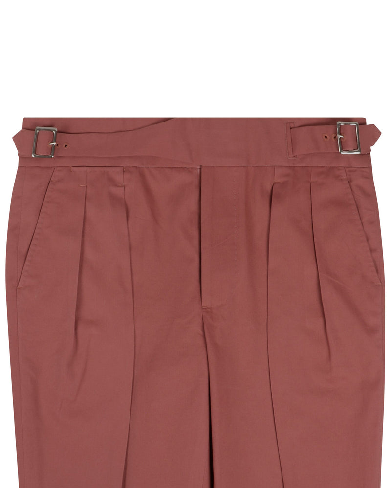 Gurkha Pant in Dugdale Cotton Brick Red Twill