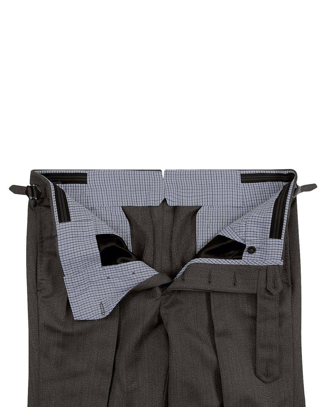 Drapers: Beige Covert Wool High Waisted Pant - 3
