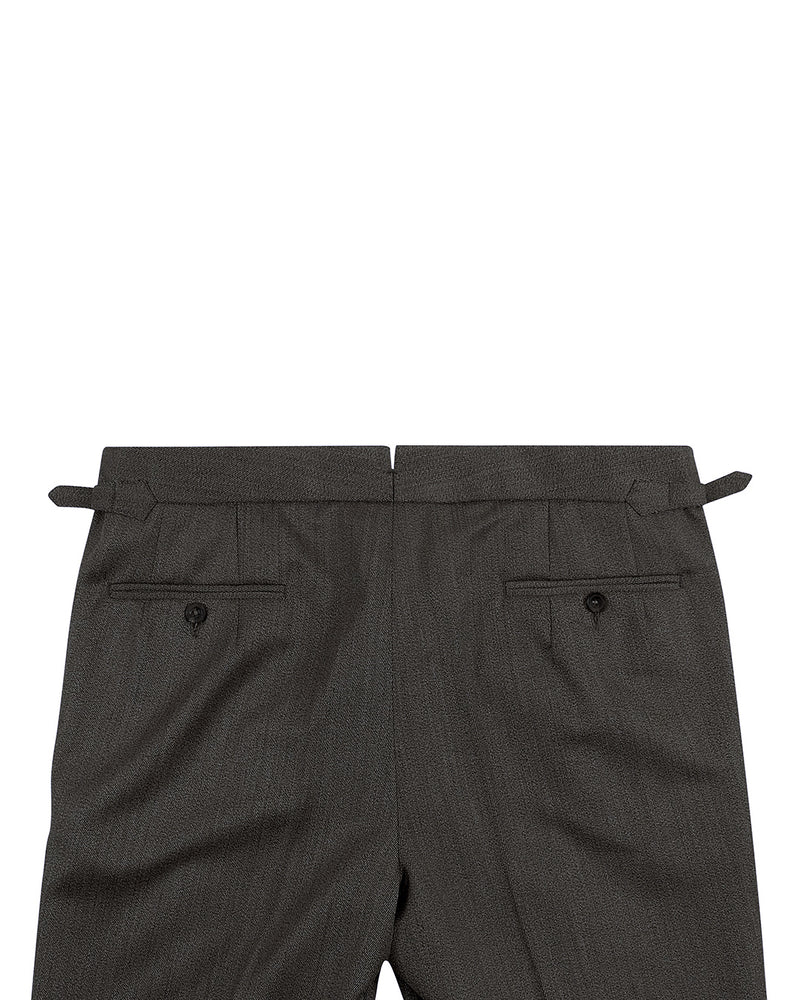 Drapers: Beige Covert Wool High Waisted Pant