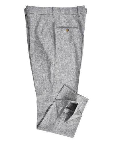 VBC 100% Wool: Ash Grey Flannel Dress Pant