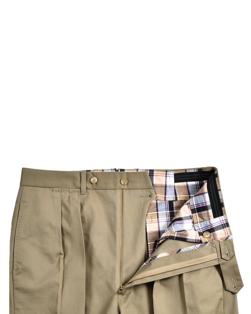 Khaki Stretchable chino