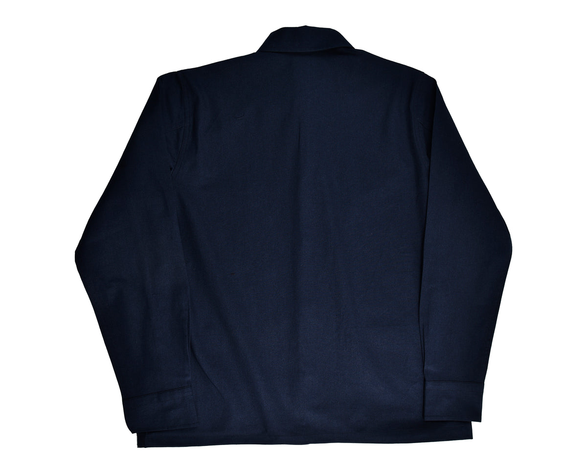 Fresco Cotton Ink Blue Shirt Jacket - 4