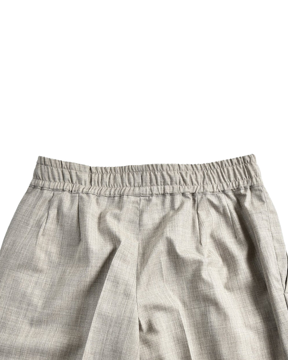 Drago Grey Fine Worsted Wool Drawstring Pants - 5