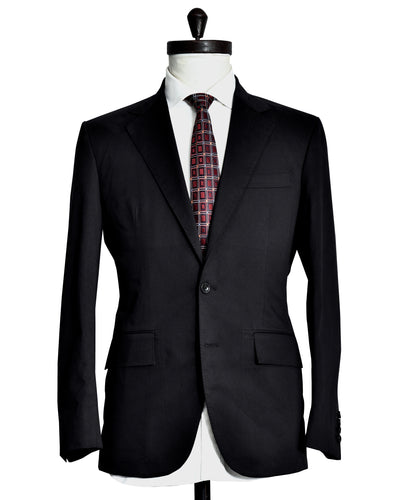 Black Cotton Single Breasted Jacket