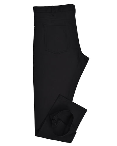Jet Black Soft Twill Jeans