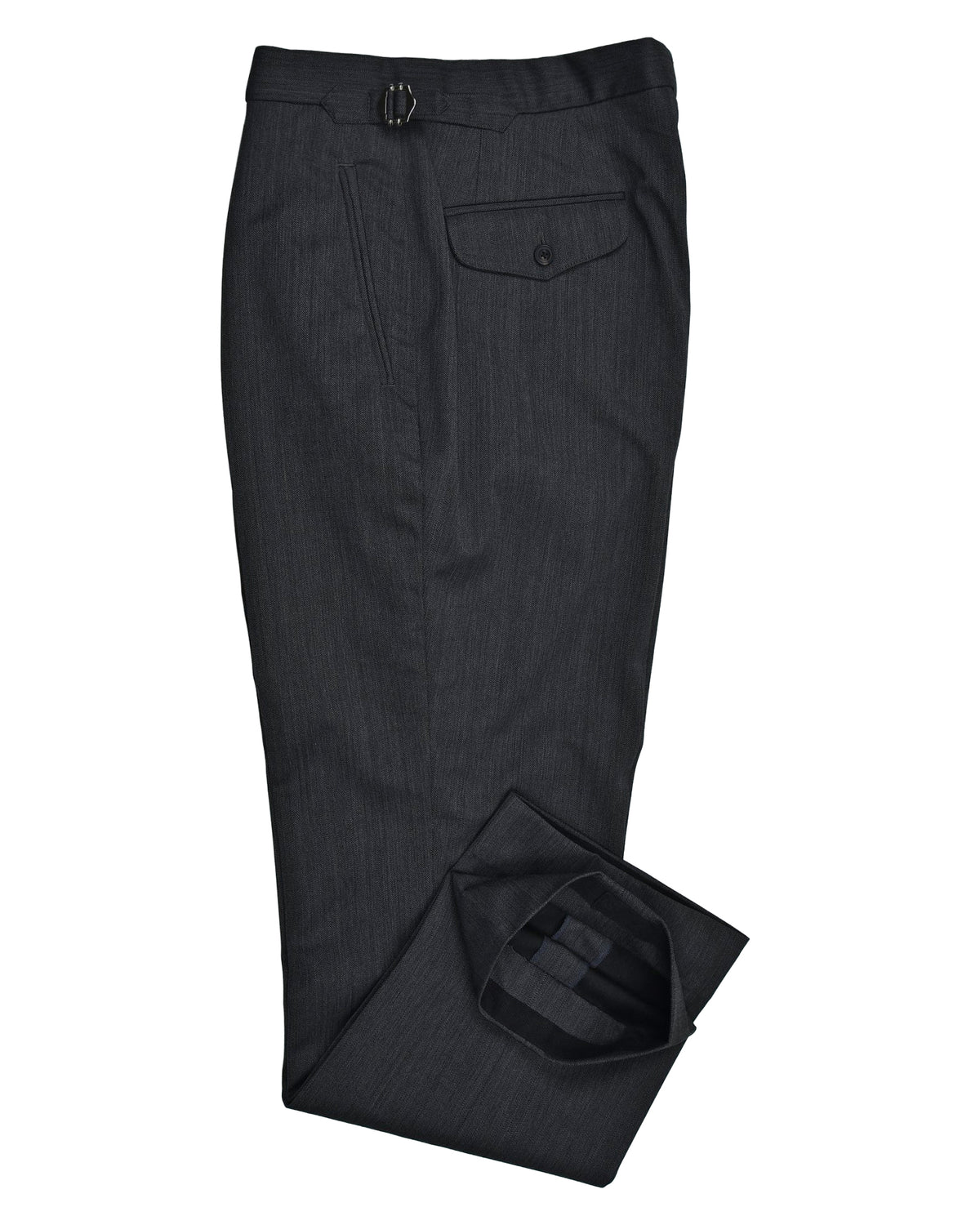 Performance Chino: Grey Herringbone - 3