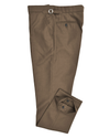 Dugdale Tobacco Wool Flannel Dress Pant