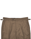 Dugdale Tobacco Wool Flannel Dress Pant
