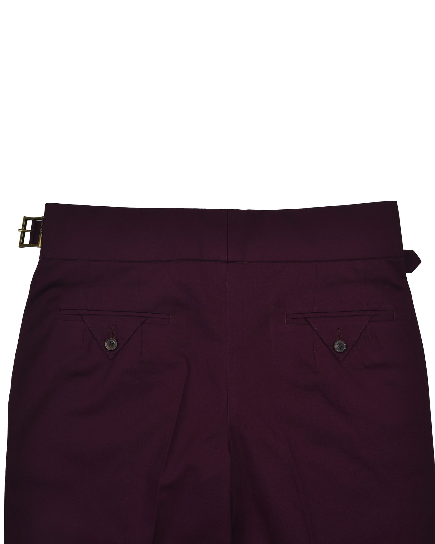 Gurkha Pants in Fresco Matt Wine Twill