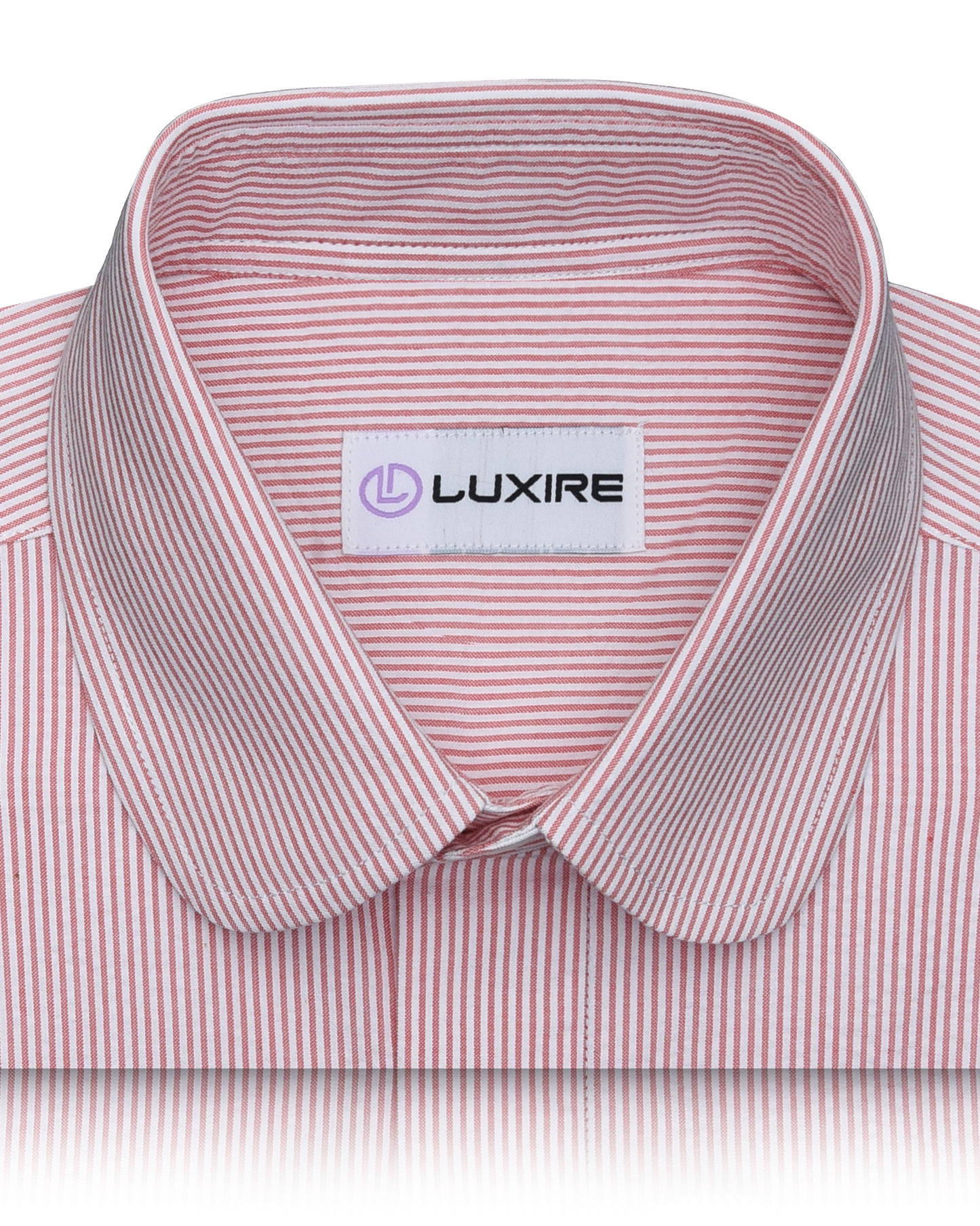 Burnt Orange Dress Stripes Seersucker