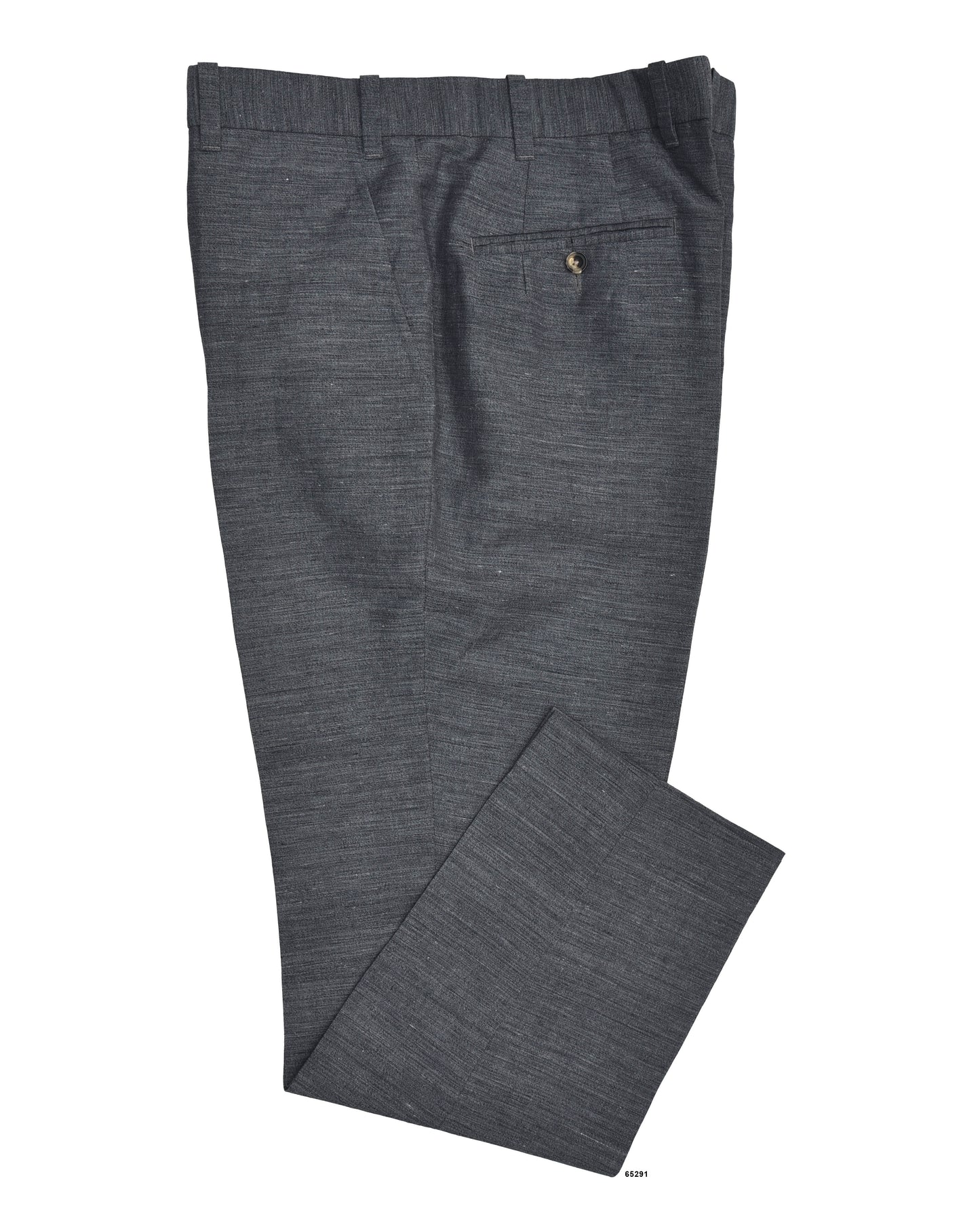 Solbiati Ash Grey Linen Dress Pant