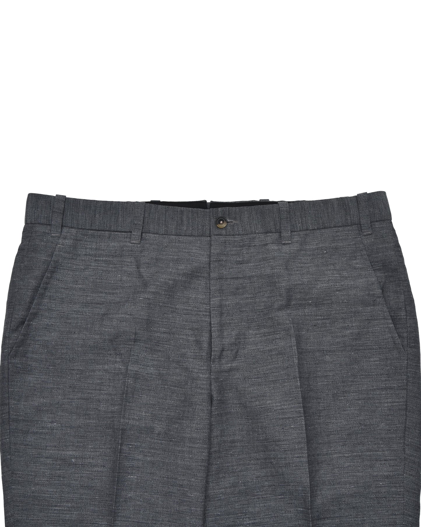 Solbiati Ash Grey Linen Dress Pant