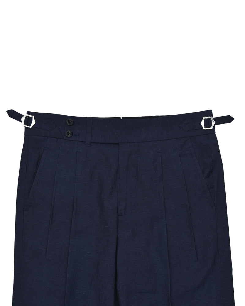 VBC: Navy Blue Wool-Linen