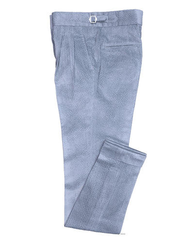 Modrone Corduroy Seersucker Bluish-Gray -8 Wale