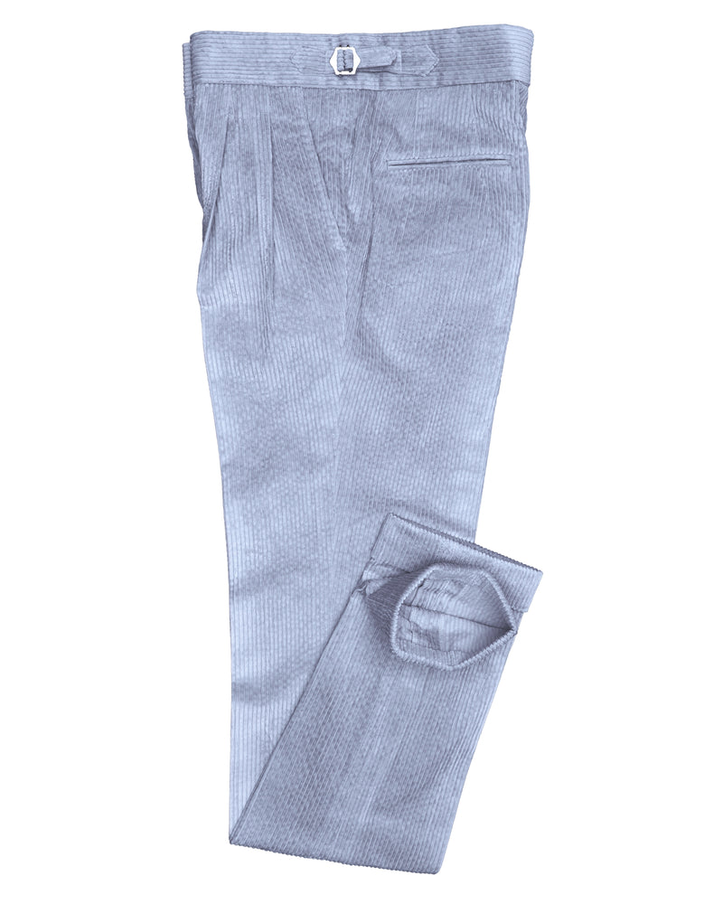 Modrone Corduroy Seersucker Bluish-Gray -8 Wale