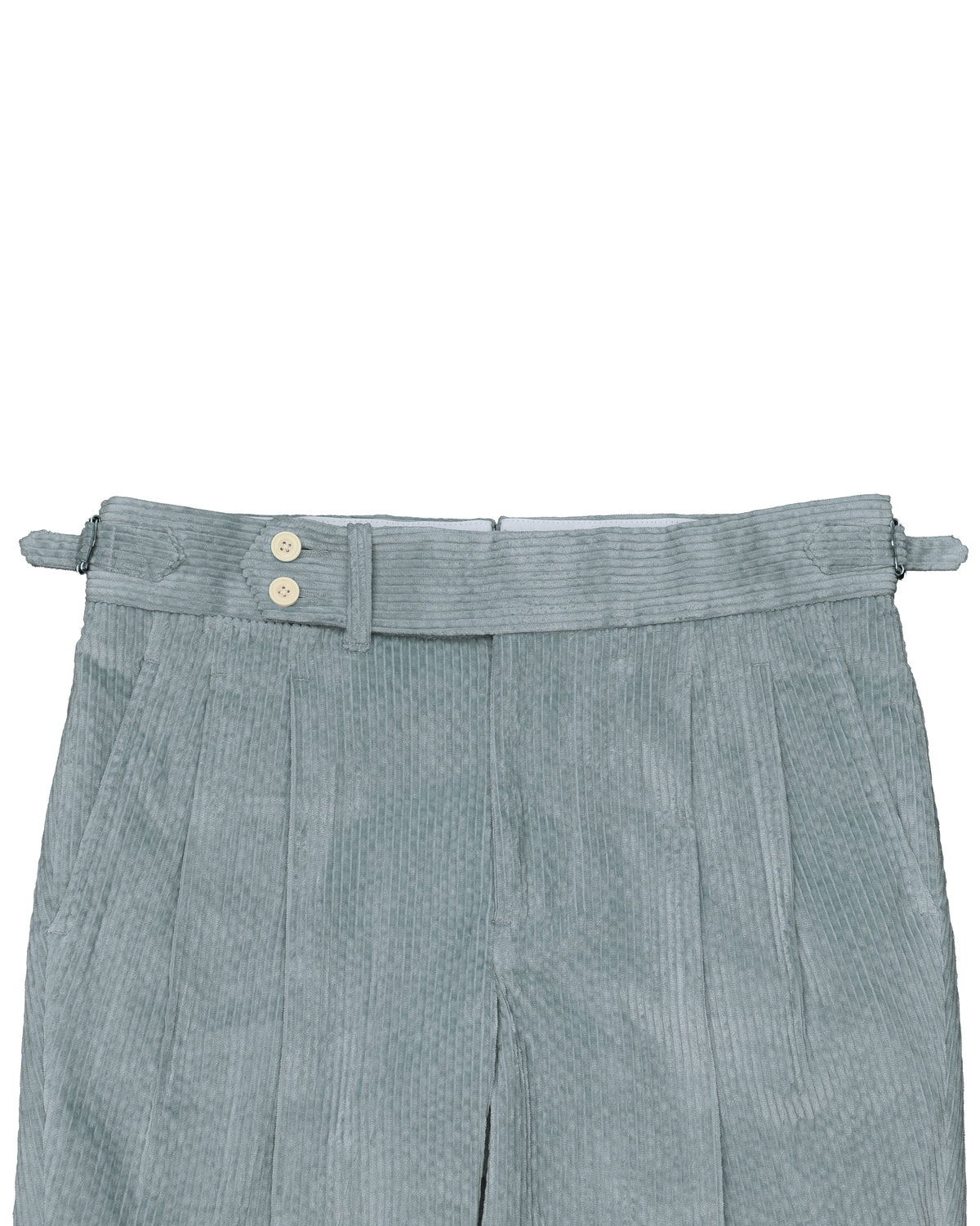 Modrone Corduroy Seersucker Light Green -8 Wale - 3