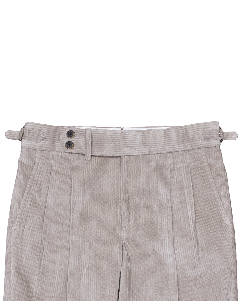Modrone Corduroy Seersucker Beige - 8 Wale