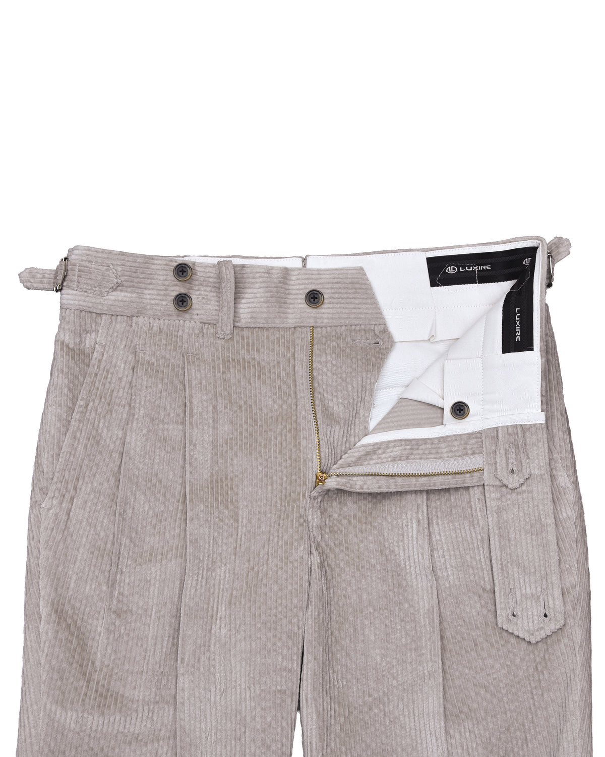 Modrone Corduroy Seersucker Beige - 8 Wale - 4