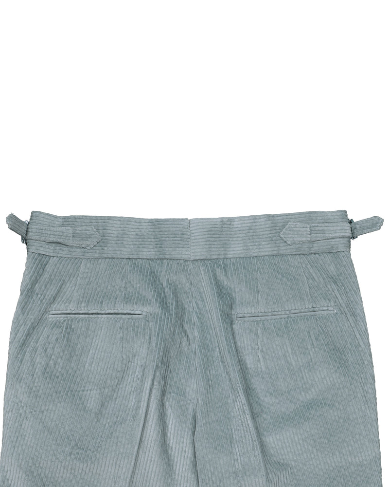 Modrone Corduroy Seersucker Light Green -8 Wale