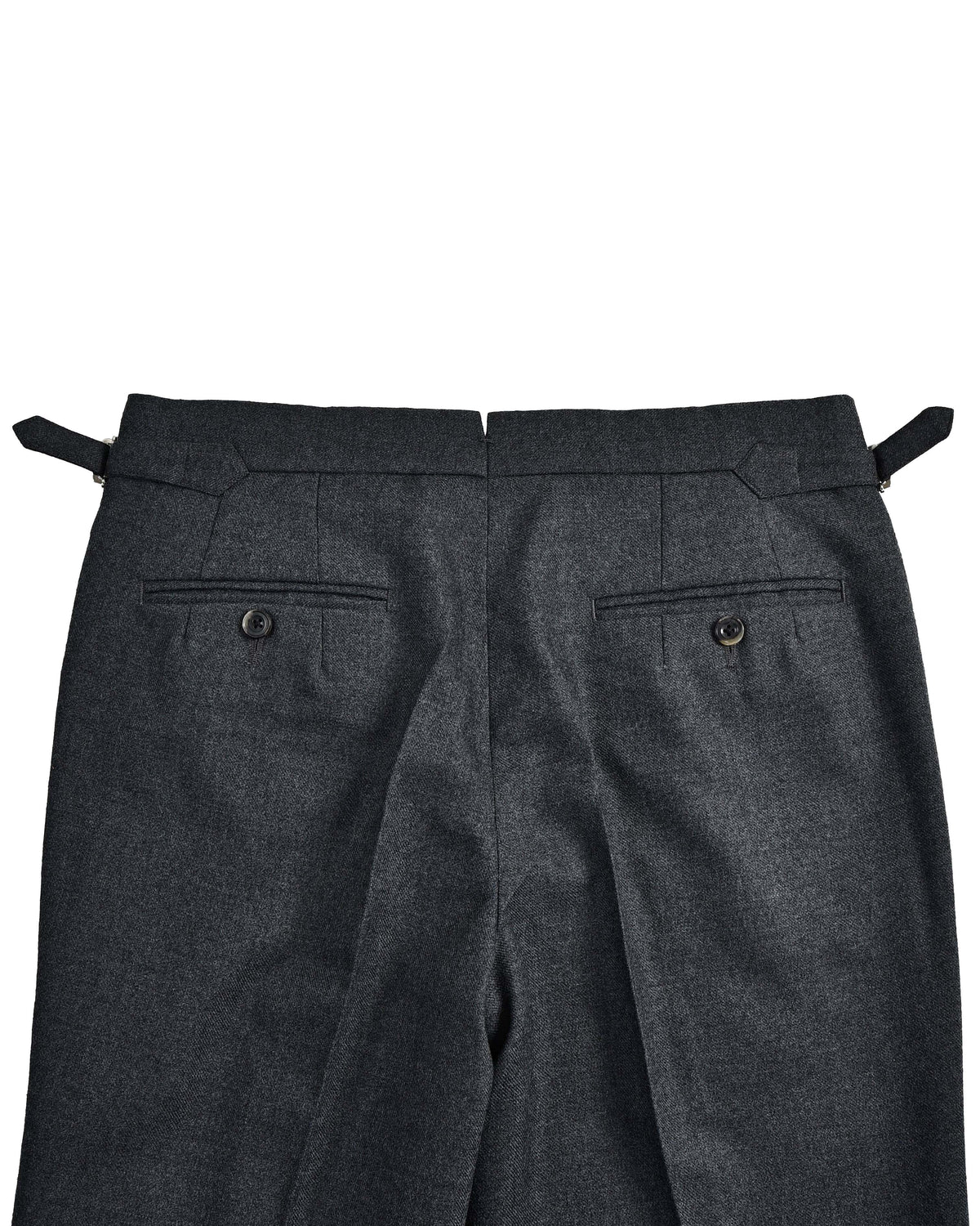 Dugdale Grey Wool Flannel Dress Pant - 6