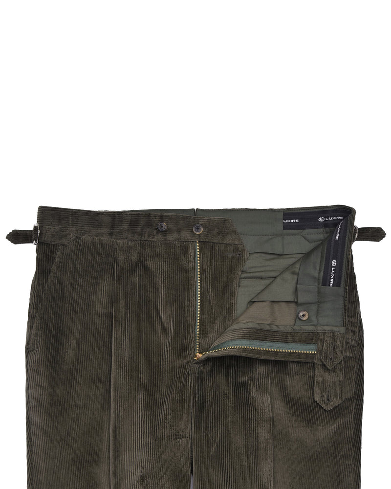 Modrone Corduroy Green Olive - 8 Wale