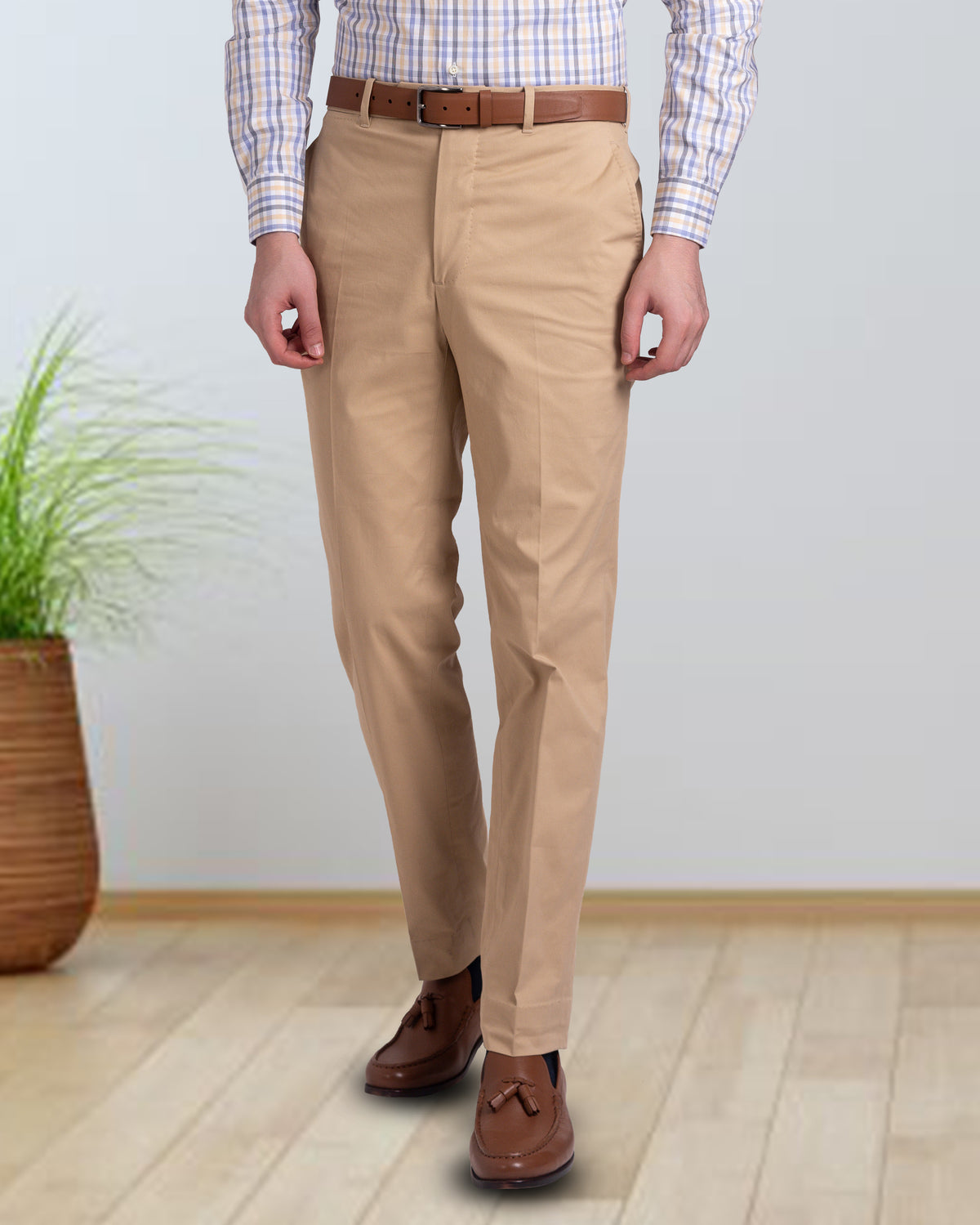 Genoa Beige Dress Pant - 1