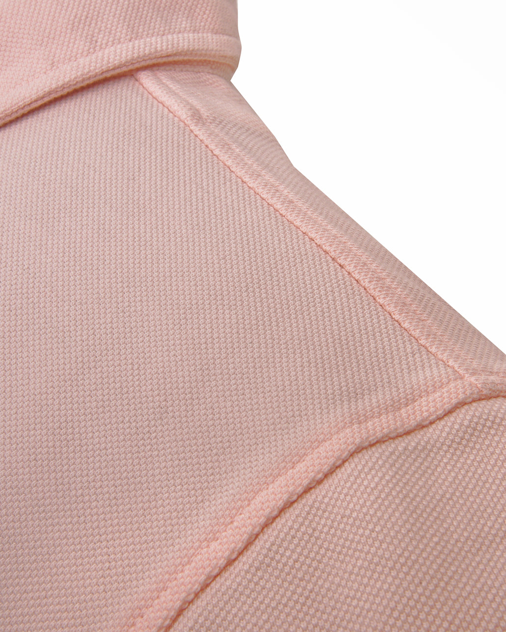 EZS Aria Pink Long Sleeve Polo - 6