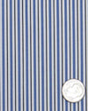 White Blue Black Alternate Pencil Stripes on White