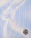 Baby Blue Whtile Pencil Stripes Shirt