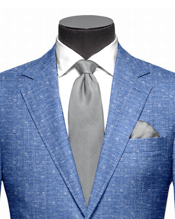 Ethomas Slubby Blue White Jacket - 2