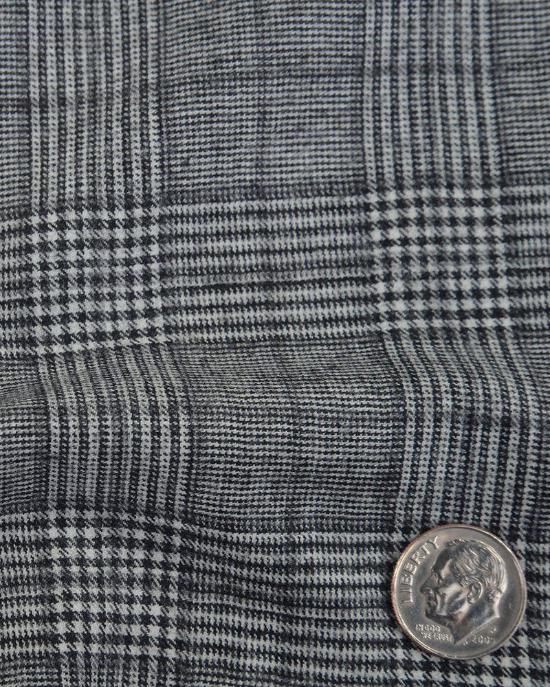 Drapers Black and White Glen Plaid Checks Suit