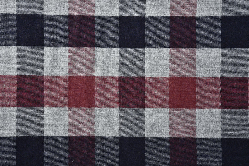 Grey Hemp - Large Gingham