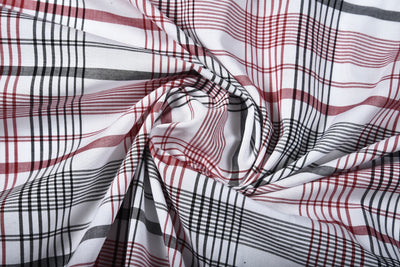 Black Red Madras Tattersall