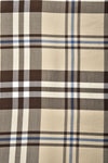 Iconic British Checks Tan Brown Twill
